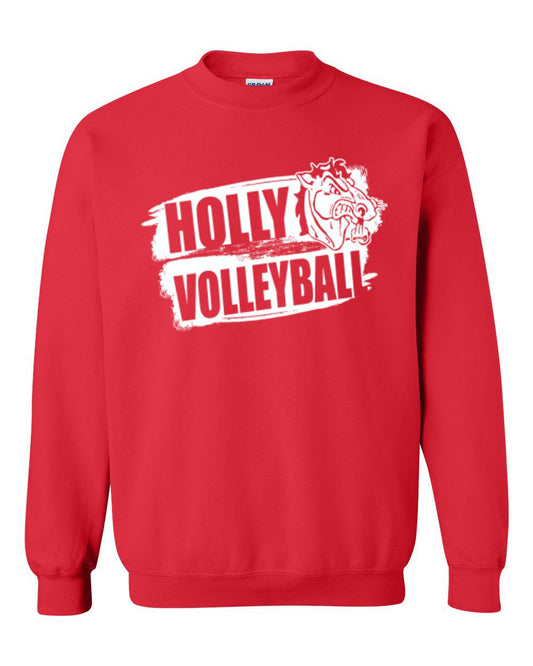 Holly Volleyball Basic Crew Sweatshirt