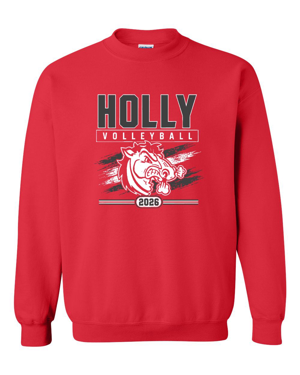 Holly Volleyball Basic Crew Sweatshirt