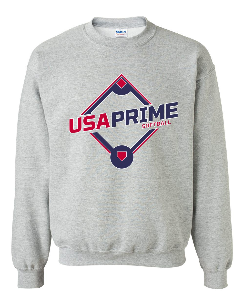 USA Prime Softball Basic Crew Sweatshirt