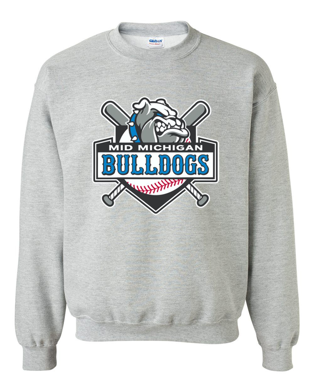 Mid Michigan Bulldogs Basic Crew Sweatshirt