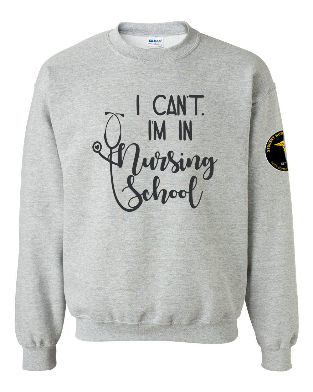 Mott CC Nursing Basic Crew - I Can't I'm In Nursing School