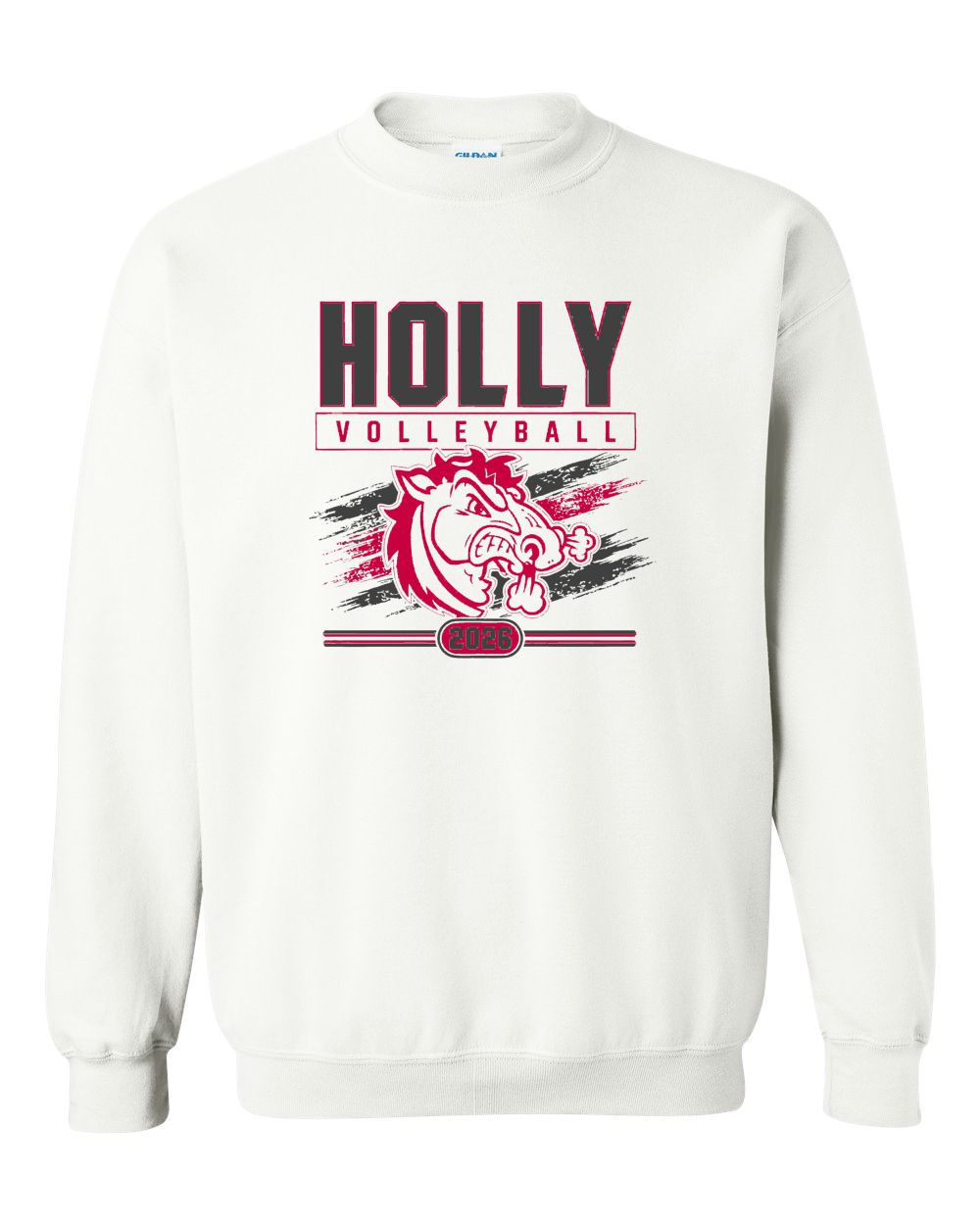Holly Volleyball Basic Crew Sweatshirt