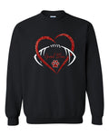 Grand Blanc Football Glitter Crew Sweatshirt