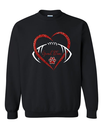 Grand Blanc Football Glitter Crew Sweatshirt