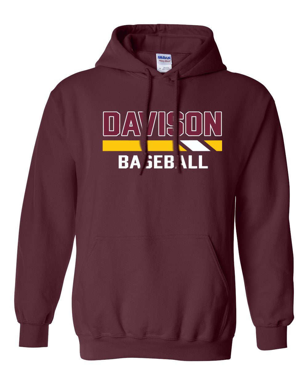 Davison Baseball Basic Hooded Sweatshirt