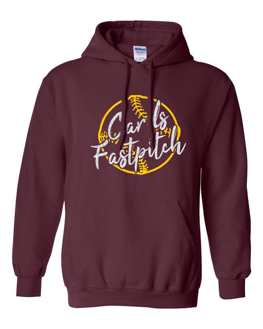 Cards Fastpitch Glitter Hoodie