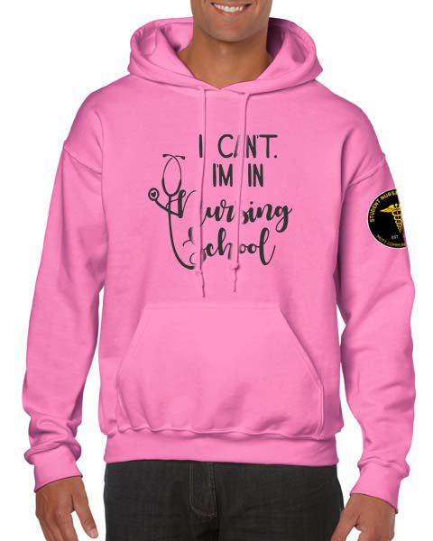 Mott CC Nursing Basic Hood - I Can't I'm in Nursing School