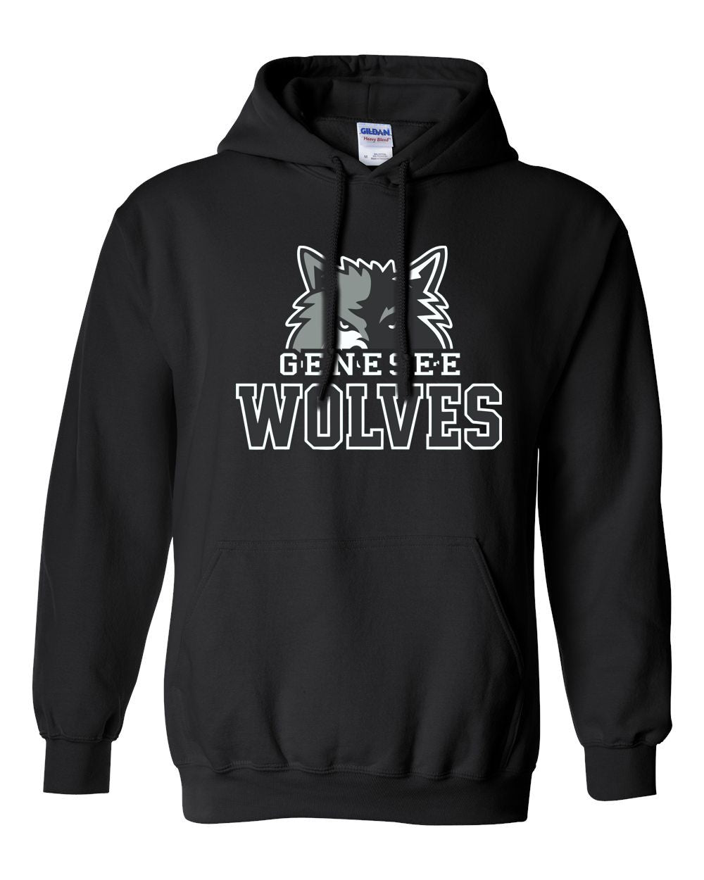 Genesee Wolves  Basic Hooded Sweatshirt -GWPTO