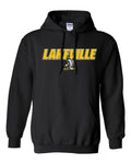 Lakeville Italic Over Logo Basic Hooded Sweatshirt
