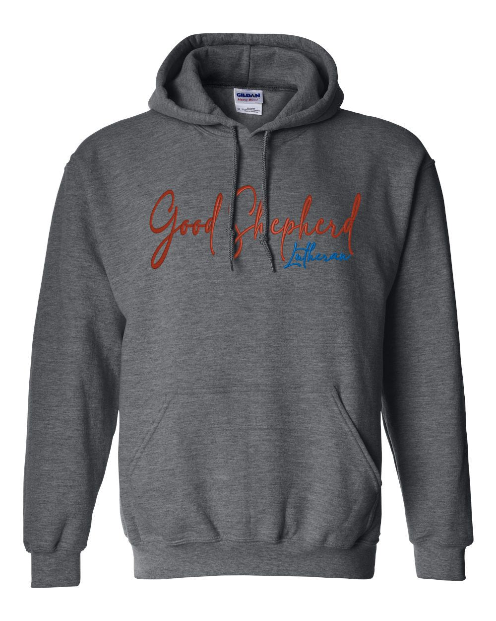 Good Shepherd Lutheran Church & School Script Basic Hooded Sweatshirt