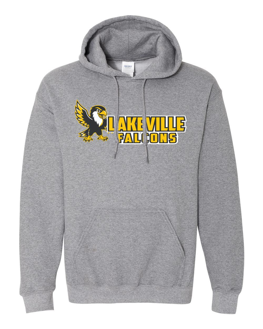 Lakeville Cartoon Falcons Basic Hooded Sweatshirt