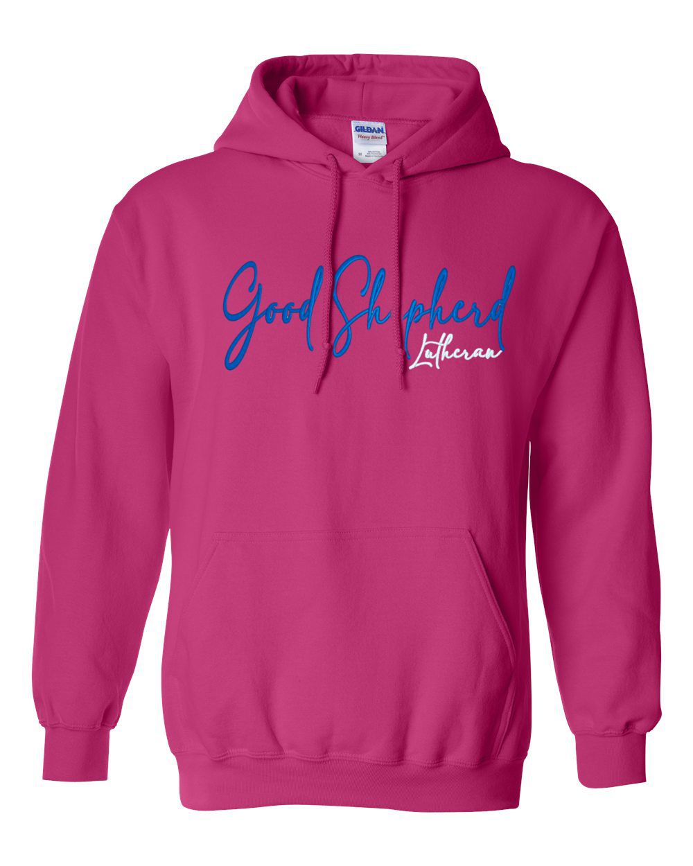 Good Shepherd Lutheran Church & School Script Basic Hooded Sweatshirt