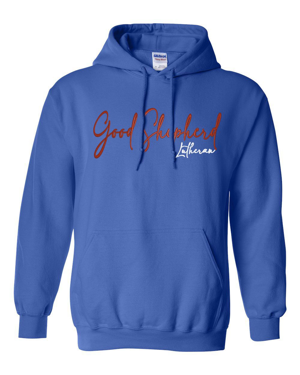 Good Shepherd Lutheran Church & School Script Basic Hooded Sweatshirt