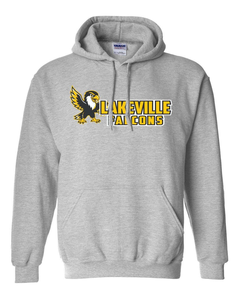 Lakeville Cartoon Falcons Basic Hooded Sweatshirt
