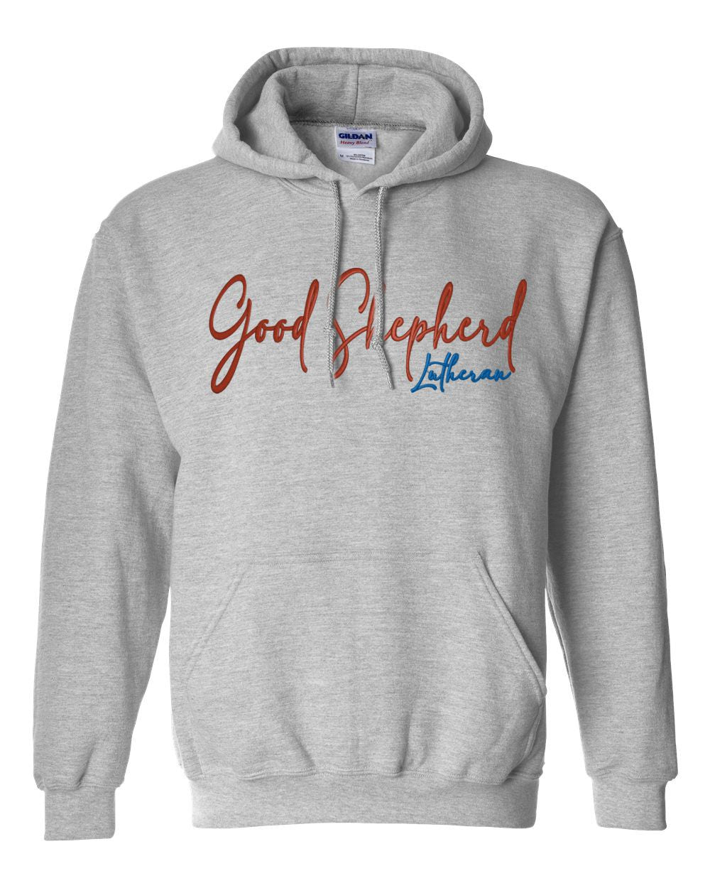 Good Shepherd Lutheran Church & School Script Basic Hooded Sweatshirt