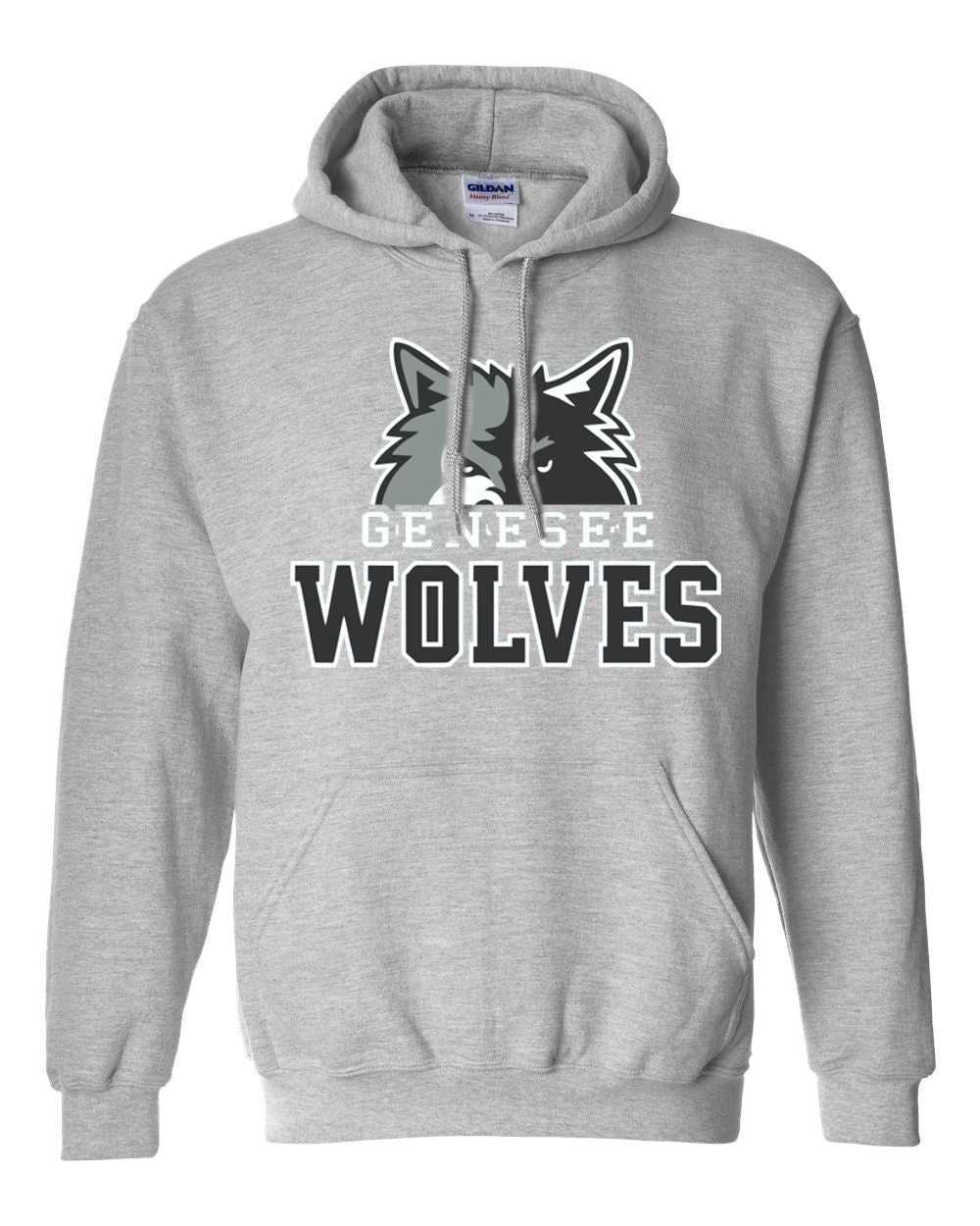Genesee Wolves  Basic Hooded Sweatshirt -GWPTO