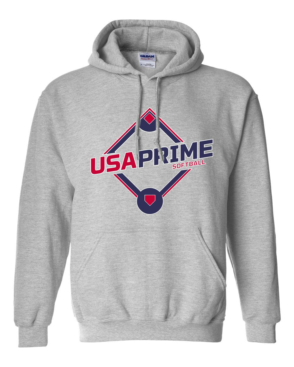 USA Prime Softball Basic Hooded Sweatshirt