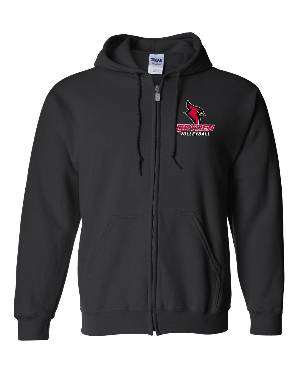 Dryden Volleyball Embroidered Full Zip Jacket