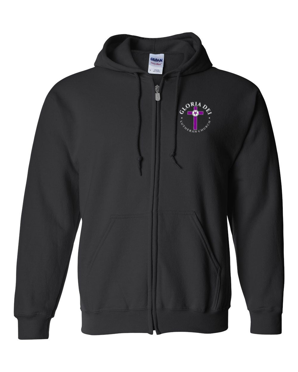 Gloria Dei Lutheran Church Basic Hooded Full Zip Sweatshirt