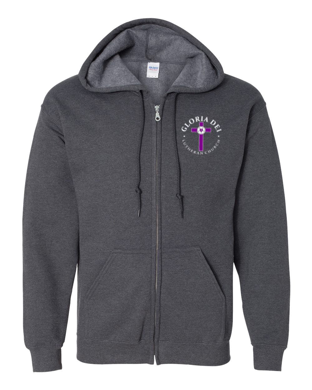 Gloria Dei Lutheran Church Basic Hooded Full Zip Sweatshirt