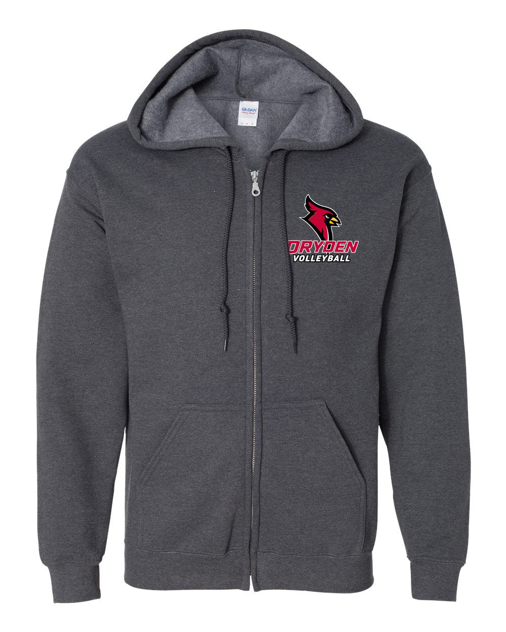 Dryden Volleyball Embroidered Full Zip Jacket
