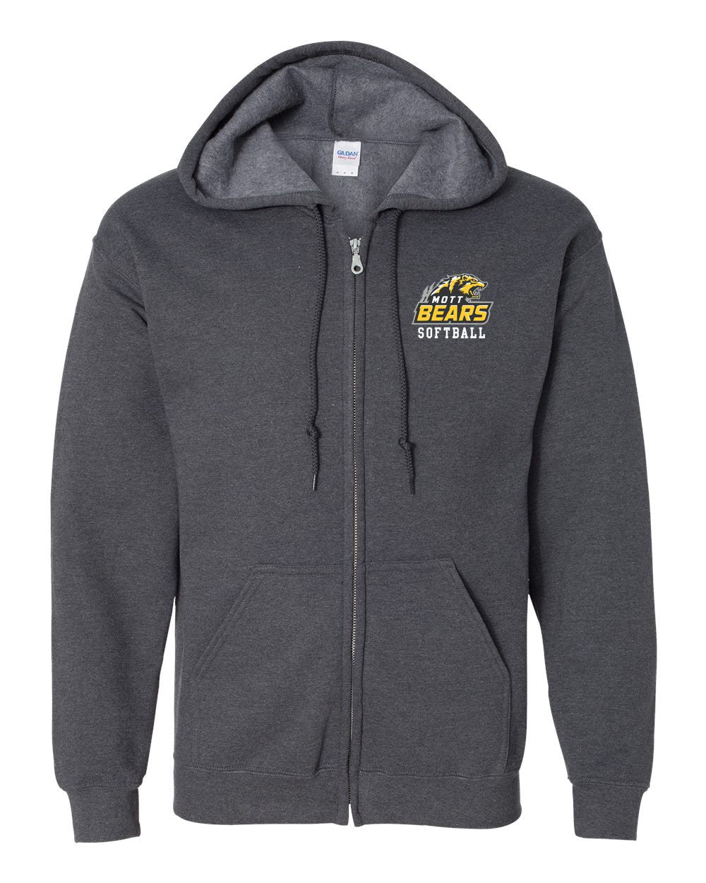 Mott CC Softball Embroidered Full Zip Jacket