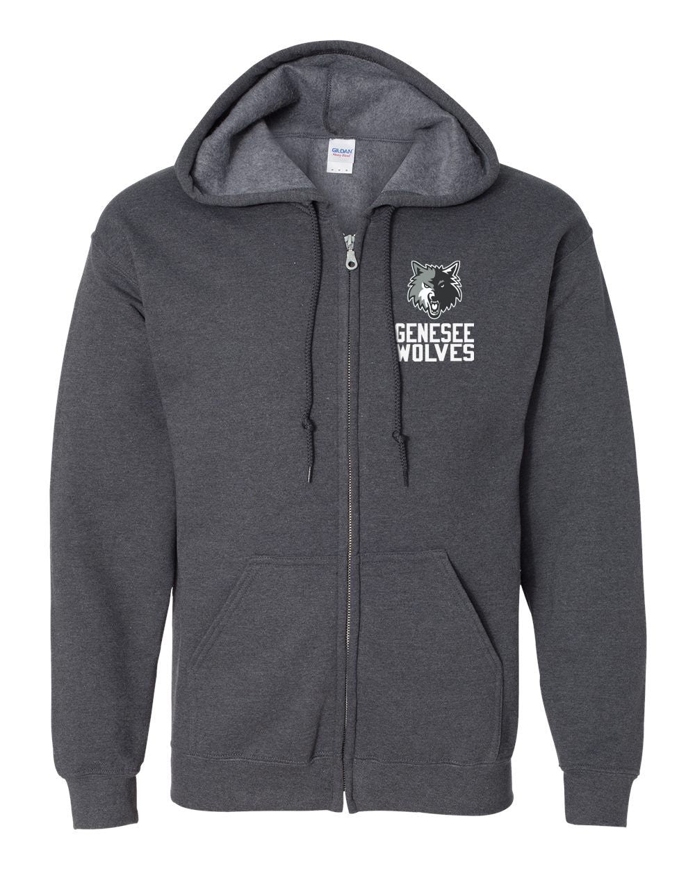 Genesee Wolves Embroidered Full Zip Jacket - GWPTO