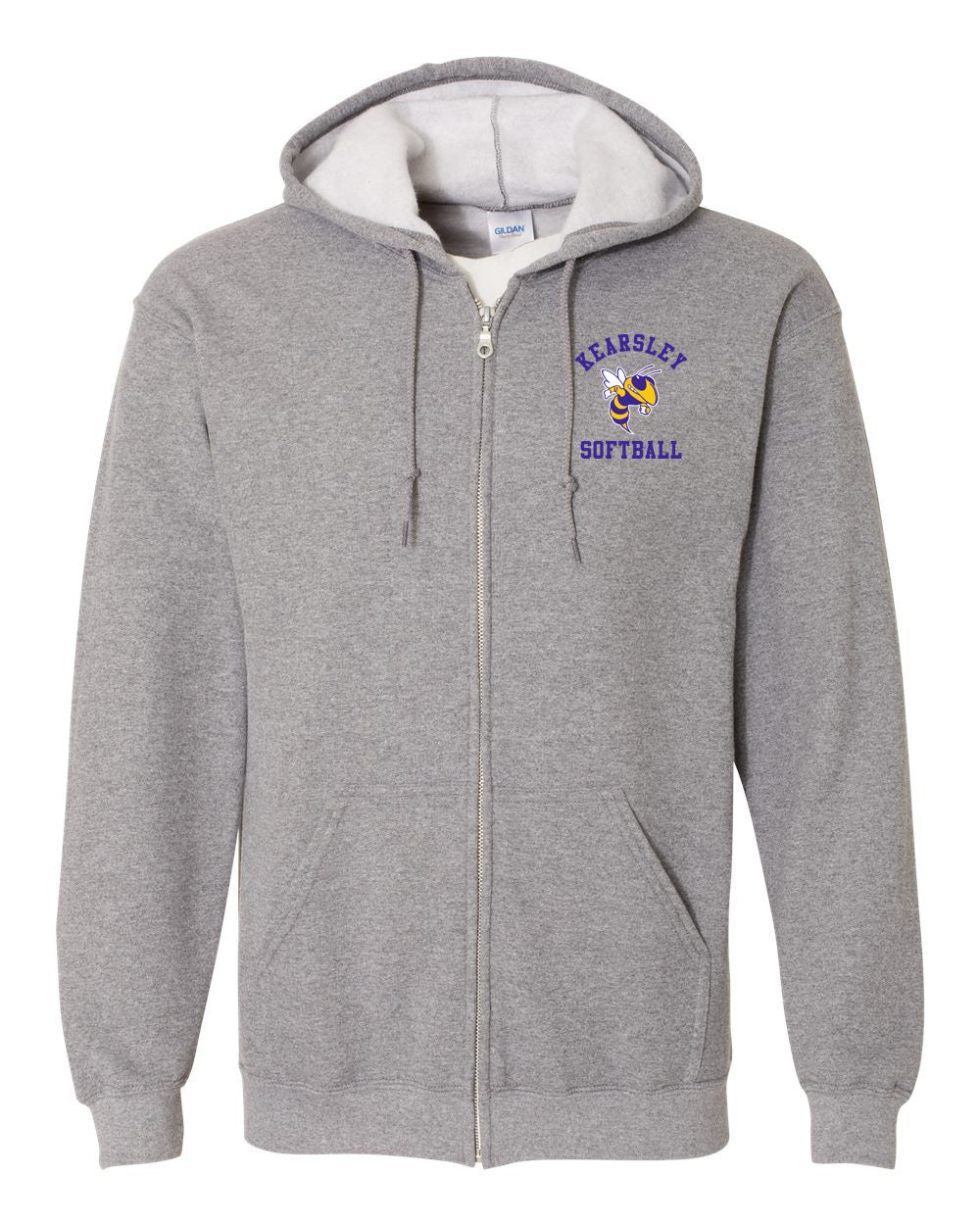 Kearsley Softball Embroidered Full Zip Jacket