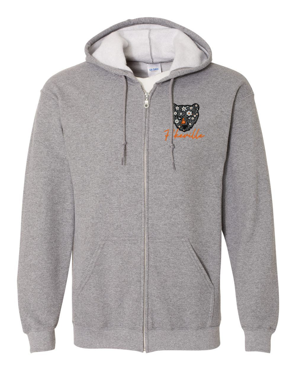 Pikeville Floral Embroidered Full Zip Jacket