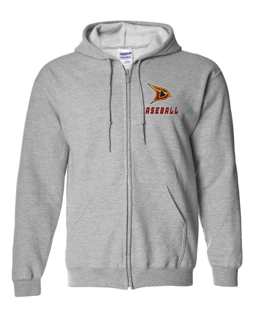 Davison Baseball Embroidered Full Zip Jacket