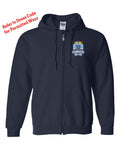 Holy Rosary Basic Hooded Embroidered Full Zip Sweatshirt