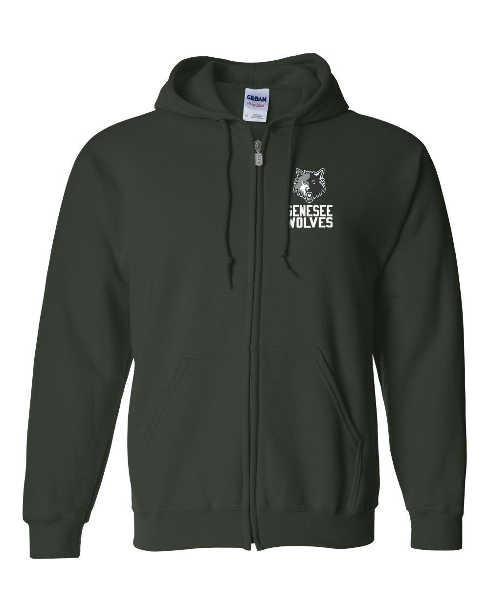 Genesee Wolves Embroidered Full Zip Jacket - GWPTO