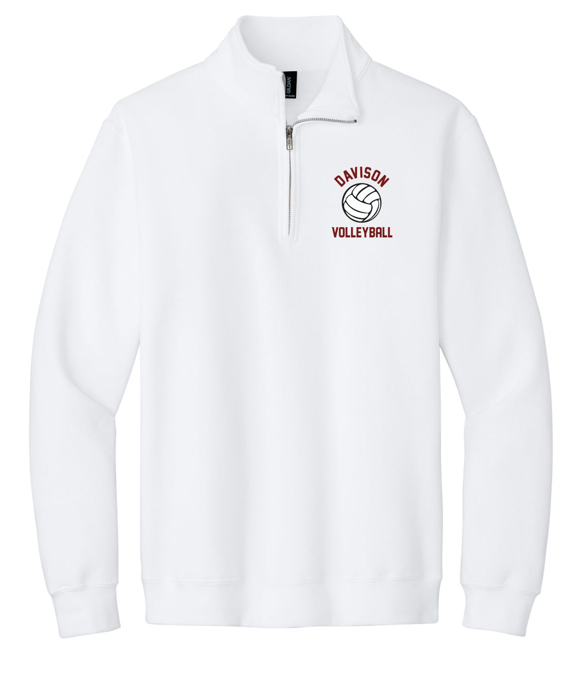 Davison Volleyball Heavy Weight Adult 1/4 Zip Sweatshirt