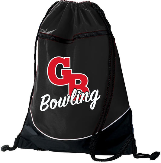 Grand Blanc Bowling TRI-COLOR DRAWSTRING BACKPACK