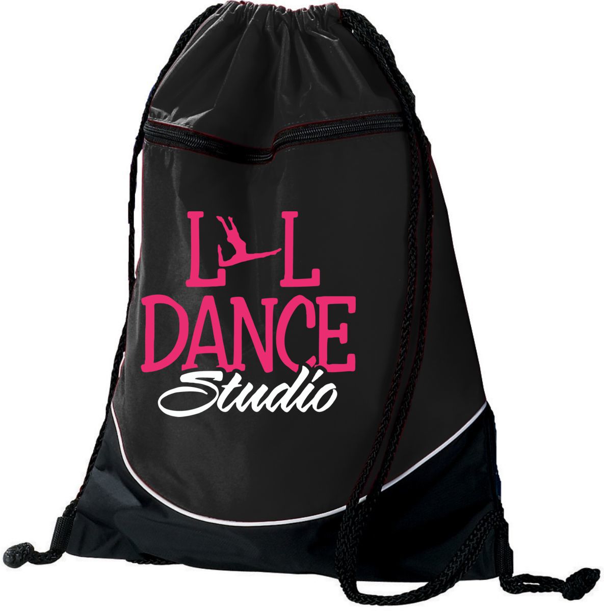 L&L Dance Studio Tri - Color Drawstring Bag