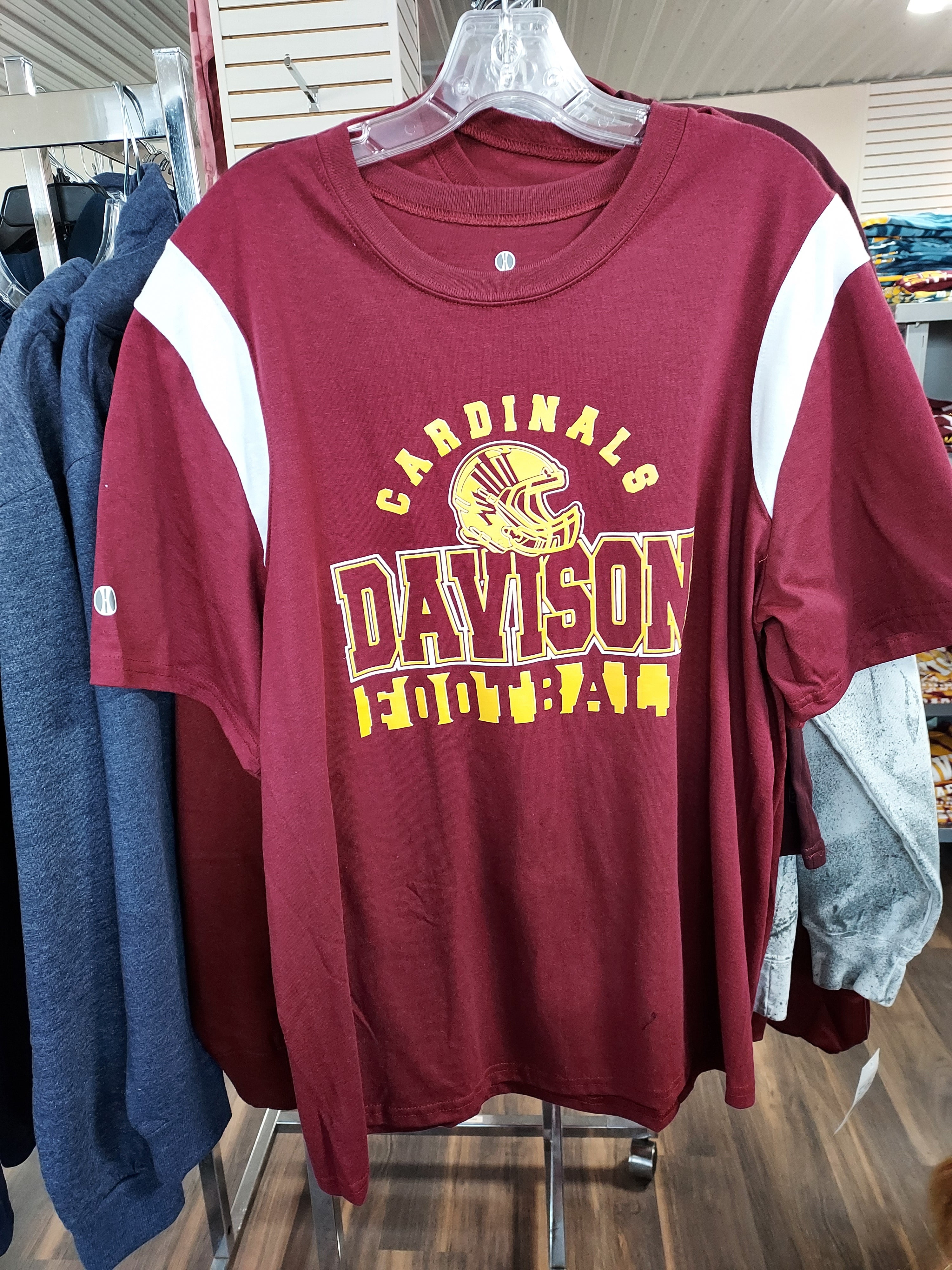 Davison Football Athletic Stripe Tee