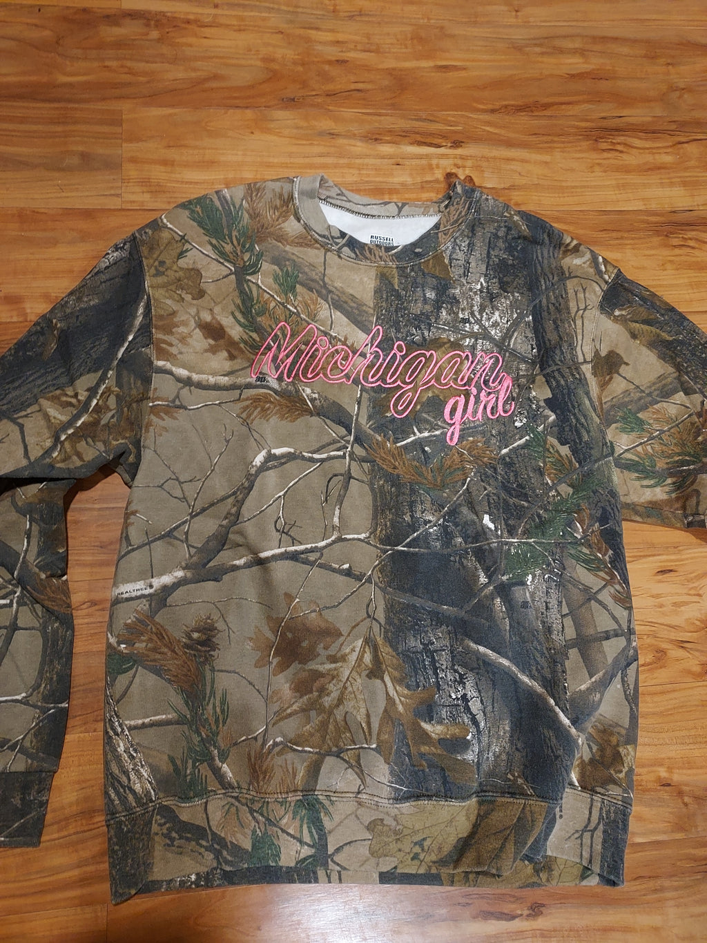 Michigan Girl Russell Outdoors™ Realtree® Crewneck Sweatshirt