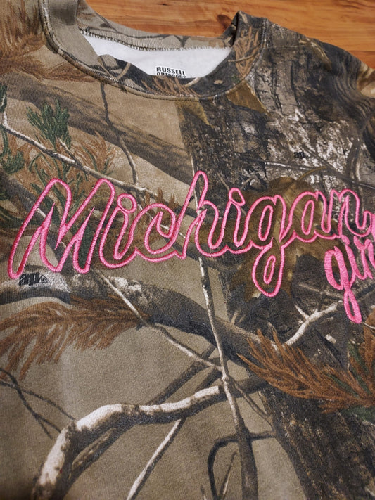 Michigan Girl Russell Outdoors™ Realtree® Crewneck Sweatshirt