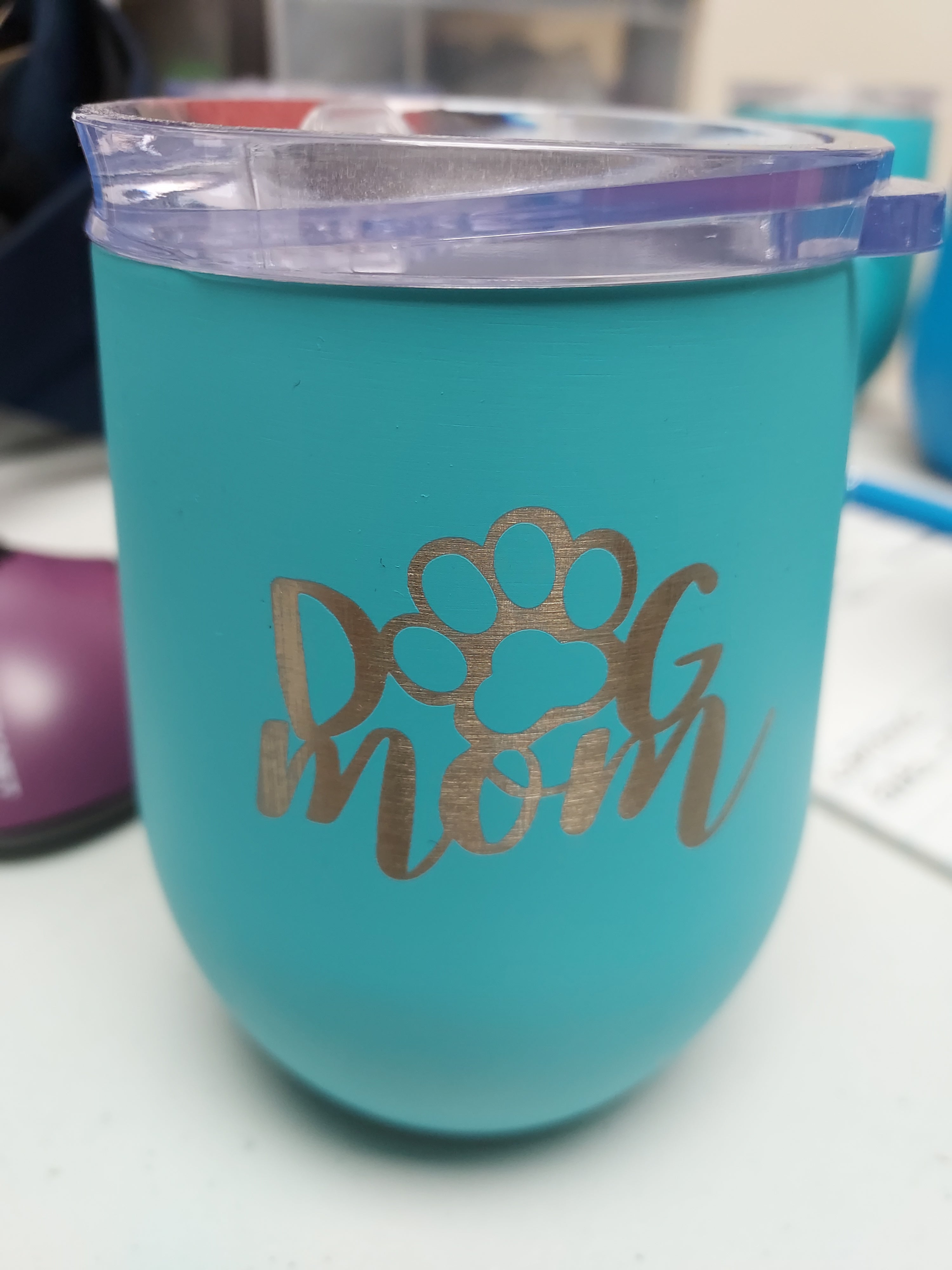 Dog Mom Stainless Steel Vacuum Stemless Tumbler