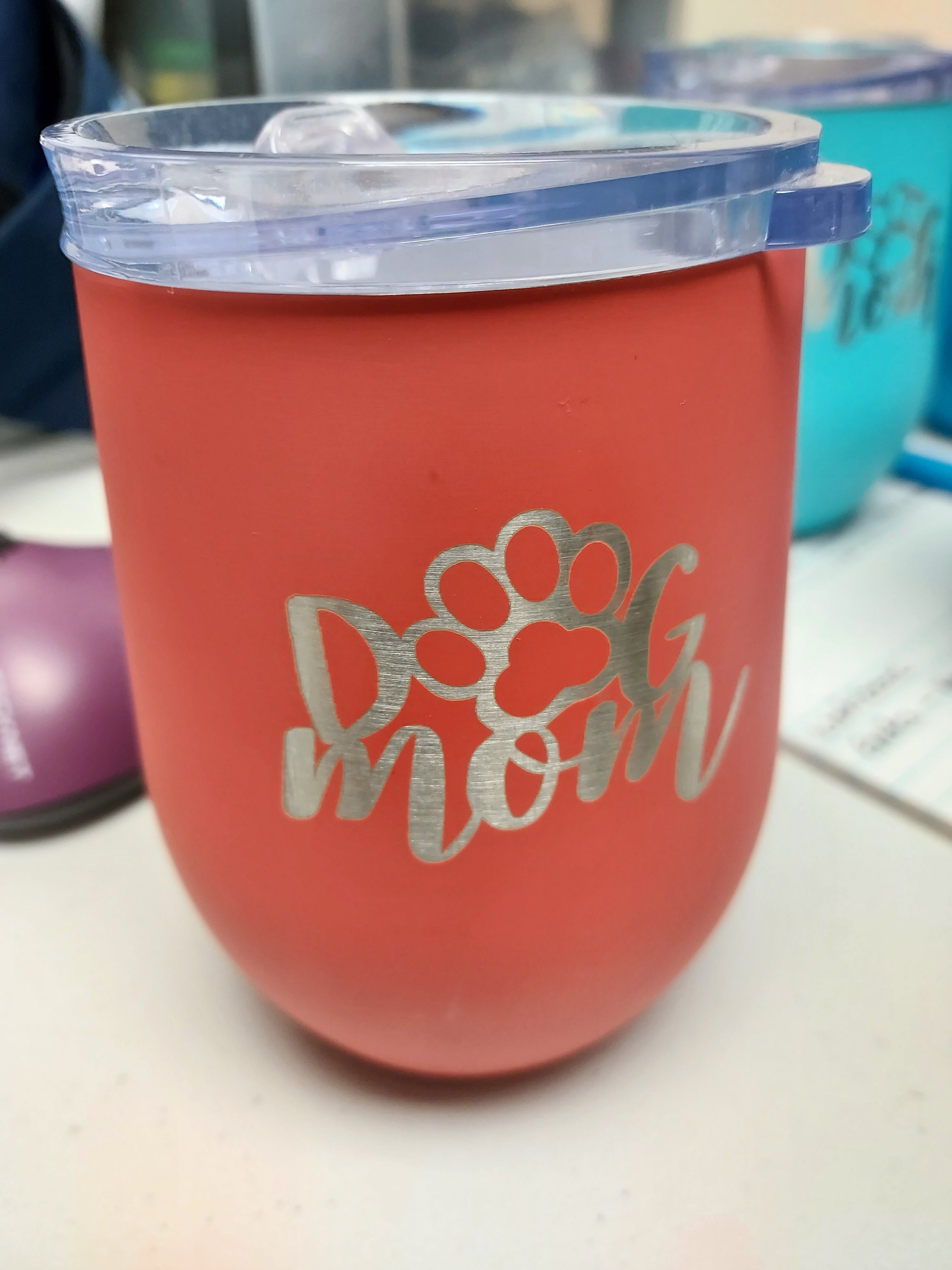 Dog Mom Stainless Steel Vacuum Stemless Tumbler