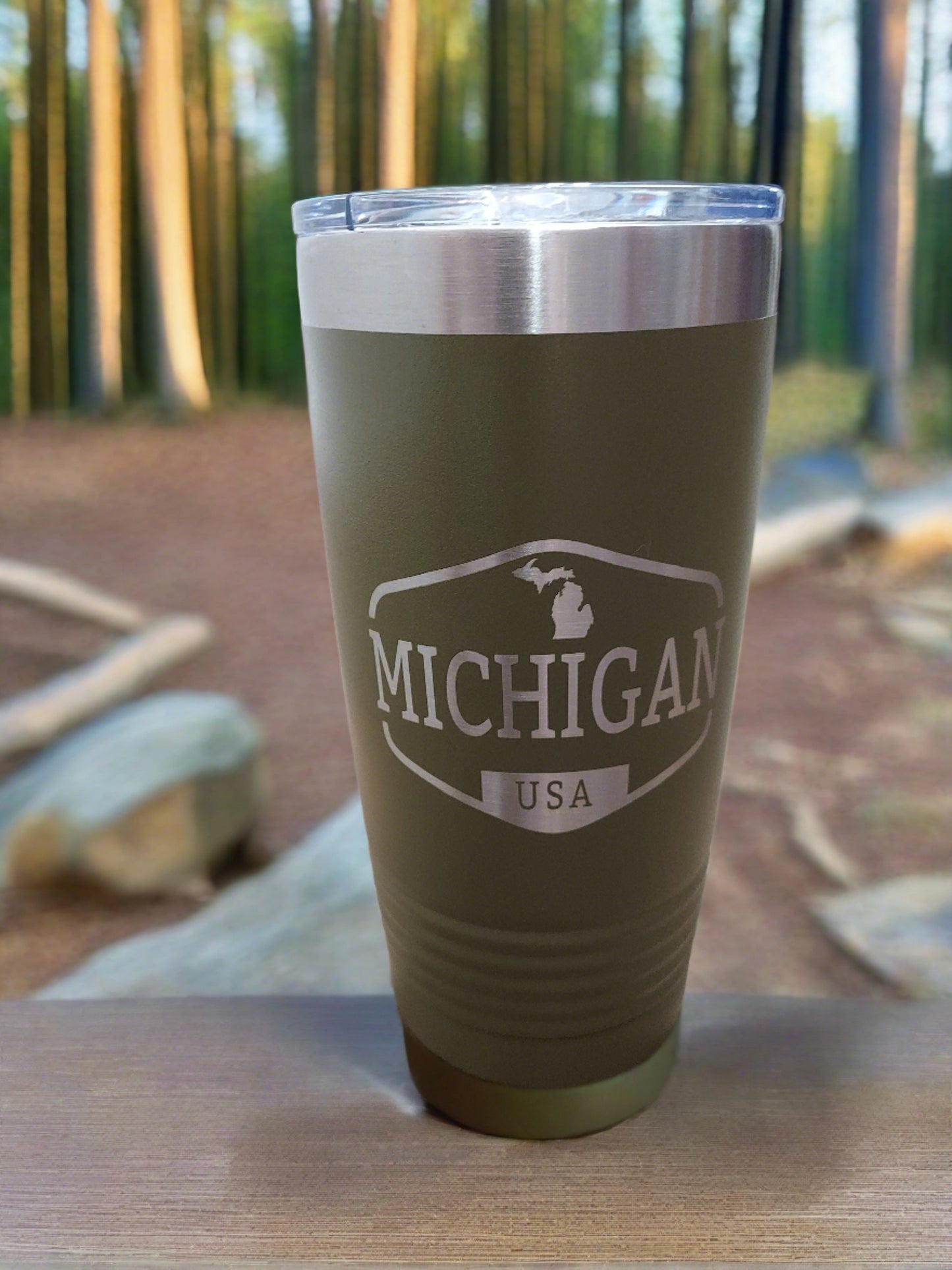 Michigan USA Engraved 20oz Ringneck Tumbler