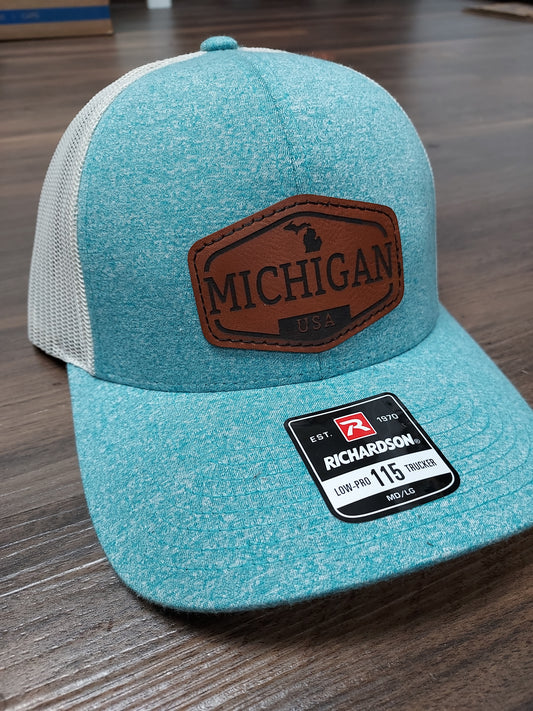 Michigan Patch Low Pro Heathered Trucker Cap