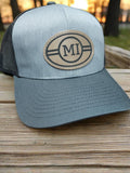 MI Leather Patch Snap Back Hat