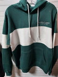 Great Lakes State Mallard Green Classic Fleece Colorblocked Hooded Sweatshirt