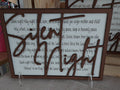 Silent Night Lyrics Wood Display 5x7
