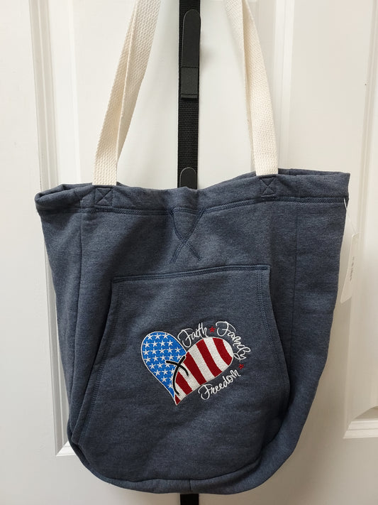 Faith Family & Freedom Sweatshirt Bag