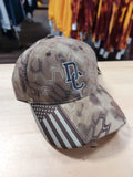 Davison DC Camo Hat with USA Flag Visor