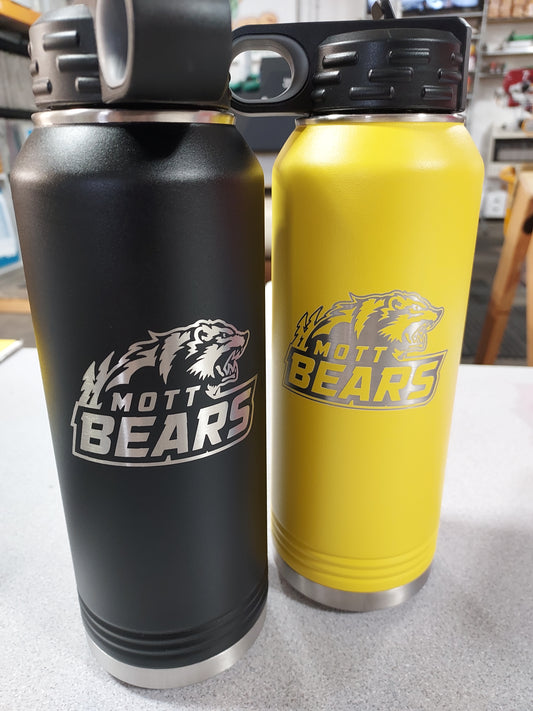 Mott Bears Engraved 32oz Water Bottle