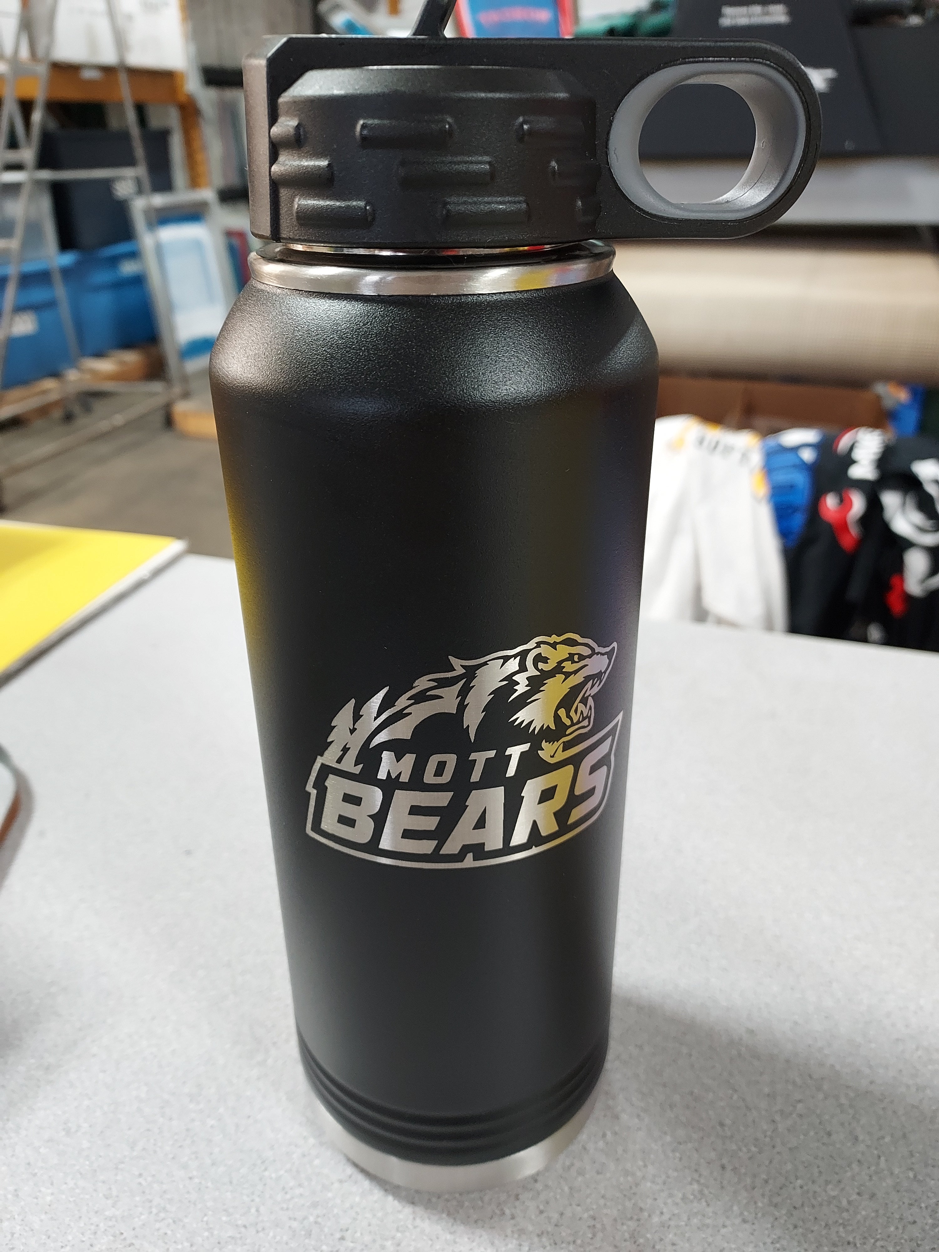 Mott Bears Engraved 32oz Water Bottle