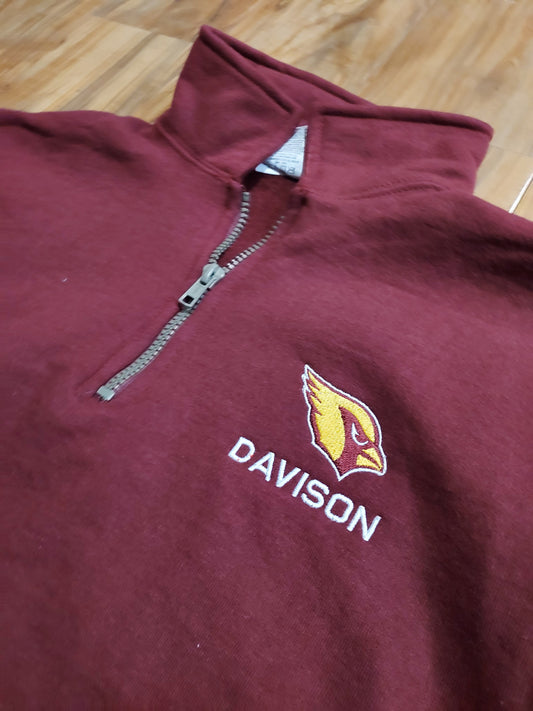 Davison Cardinals 1/4 Zip Classic Fleece